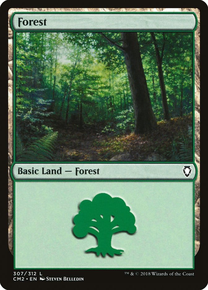 Forest (307) [Commander Anthology Volume II] Magic: The Gathering