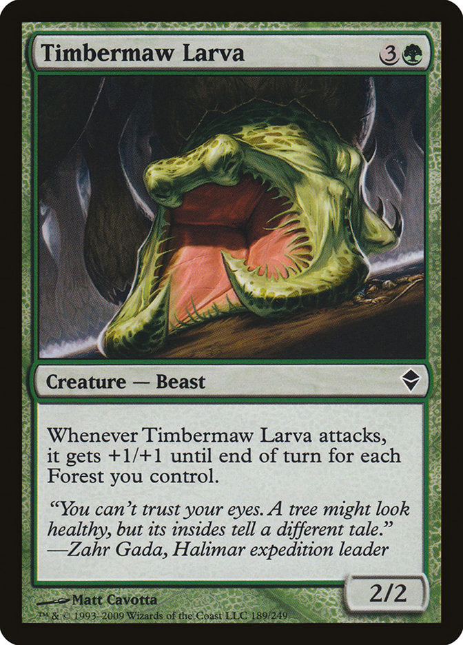 Timbermaw Larva [Zendikar] Magic: The Gathering