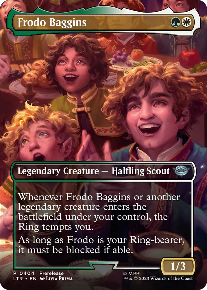 Frodo Baggins (Borderless Alternate Art) [The Lord of the Rings: Tales of Middle-Earth] Magic: The Gathering