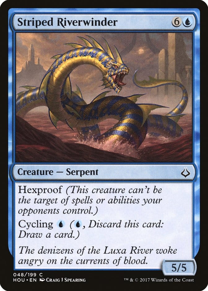 Striped Riverwinder [Hour of Devastation] Magic: The Gathering