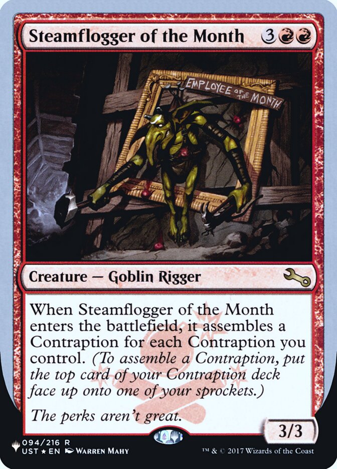 Steamflogger of the Month (Unfinity Foil Edition) [The List] Magic: The Gathering