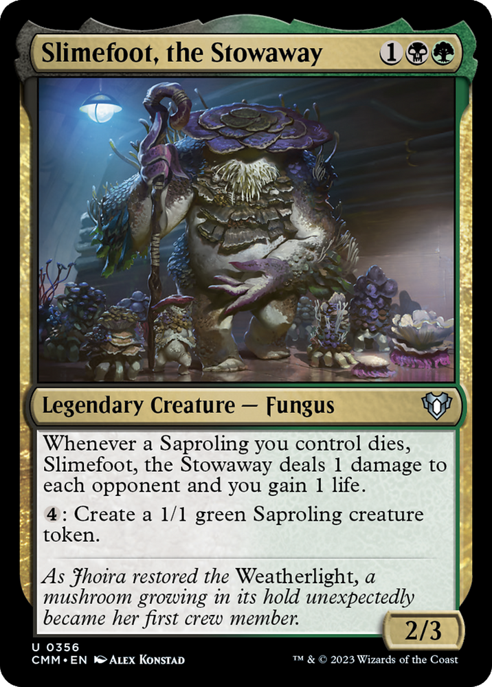 Slimefoot, the Stowaway [Commander Masters] Magic: The Gathering