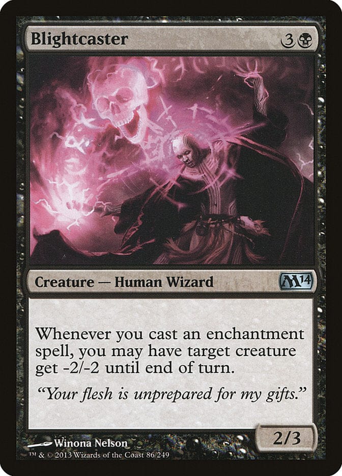 Blightcaster [Magic 2014] Magic: The Gathering