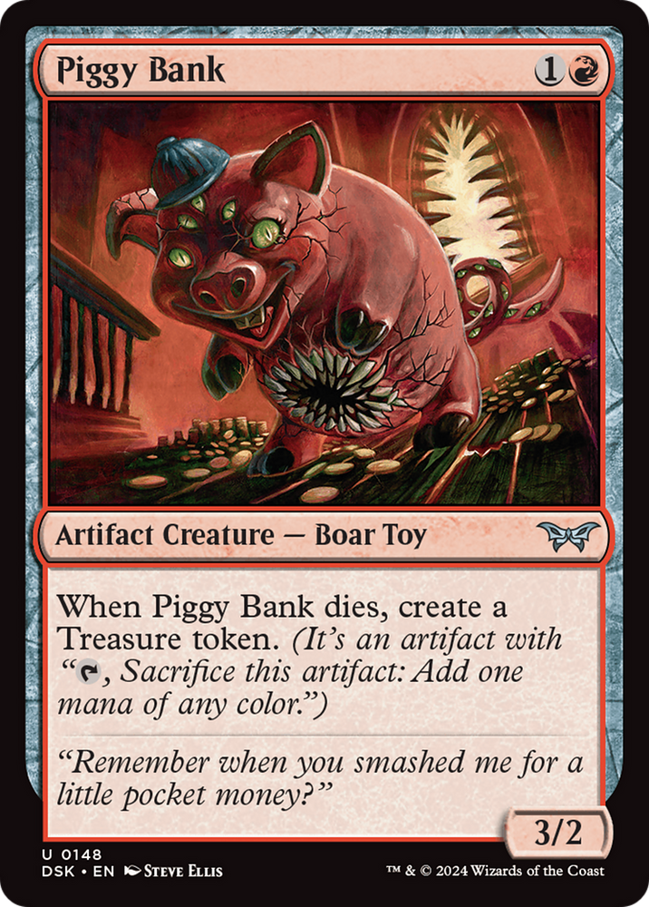Piggy Bank [Duskmourn: House of Horror] Magic: The Gathering