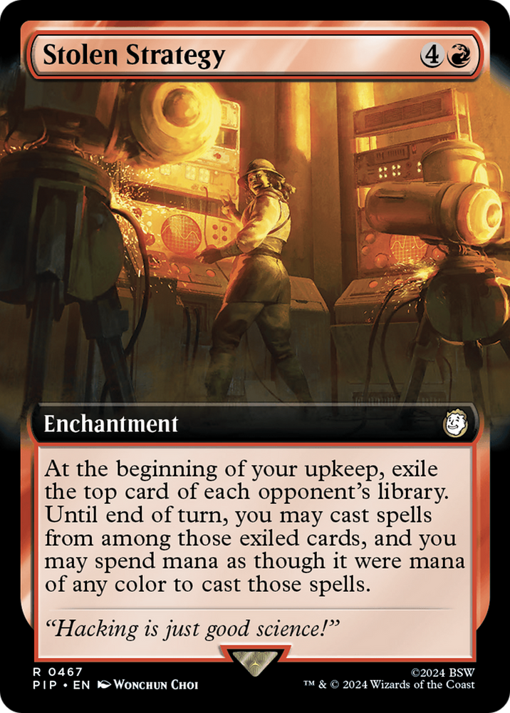 Stolen Strategy (Extended Art) [Fallout] Magic: The Gathering