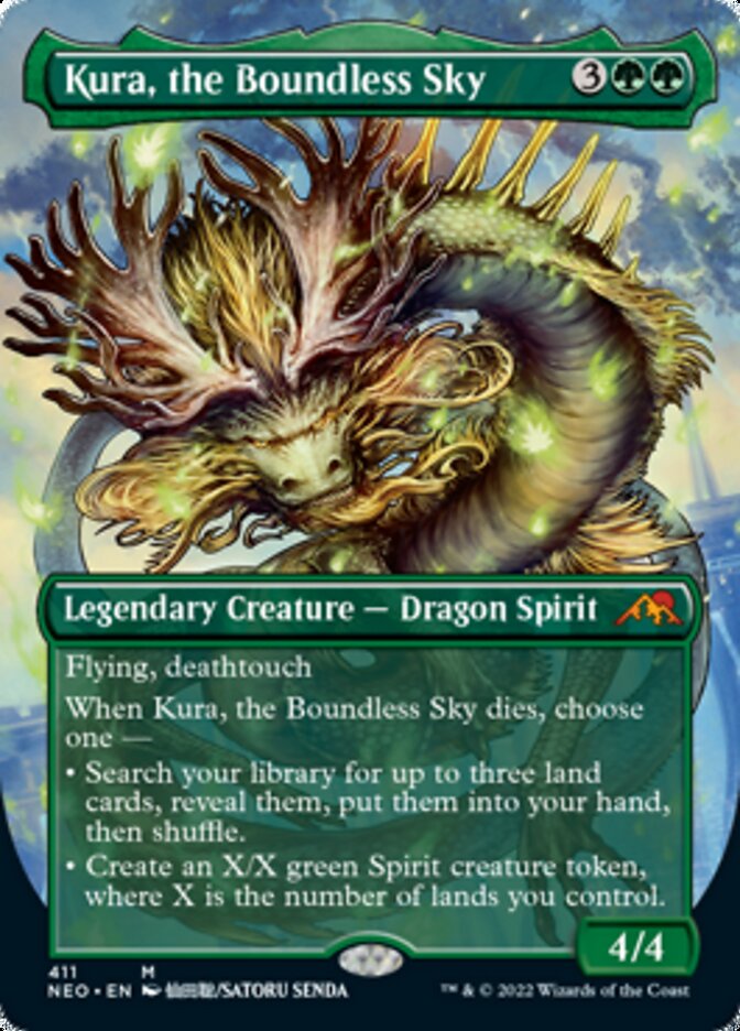 Kura, the Boundless Sky (Borderless Alternate Art) [Kamigawa: Neon Dynasty] Magic: The Gathering