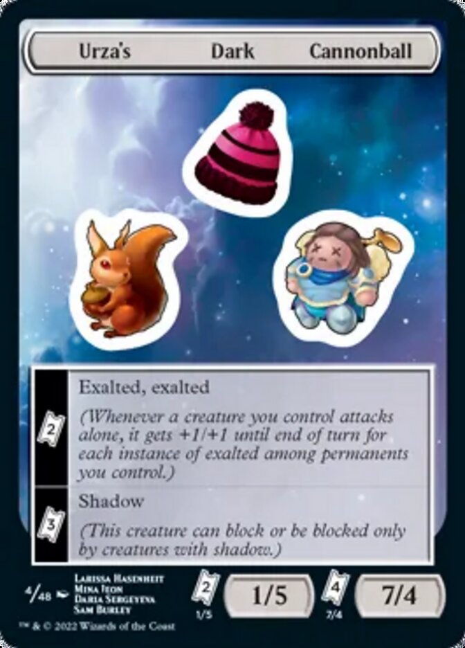 Urza's Dark Cannonball [Unfinity Stickers] Magic: The Gathering