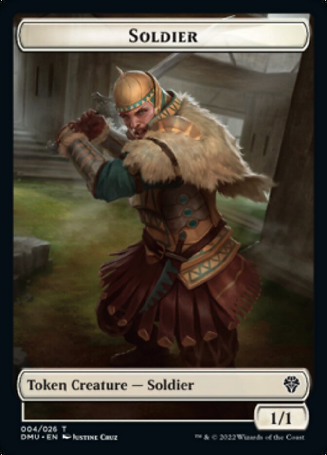 Soldier // Goblin Double-Sided Token [Dominaria United Tokens] Magic: The Gathering