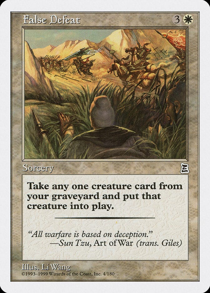False Defeat [Portal Three Kingdoms] Magic: The Gathering