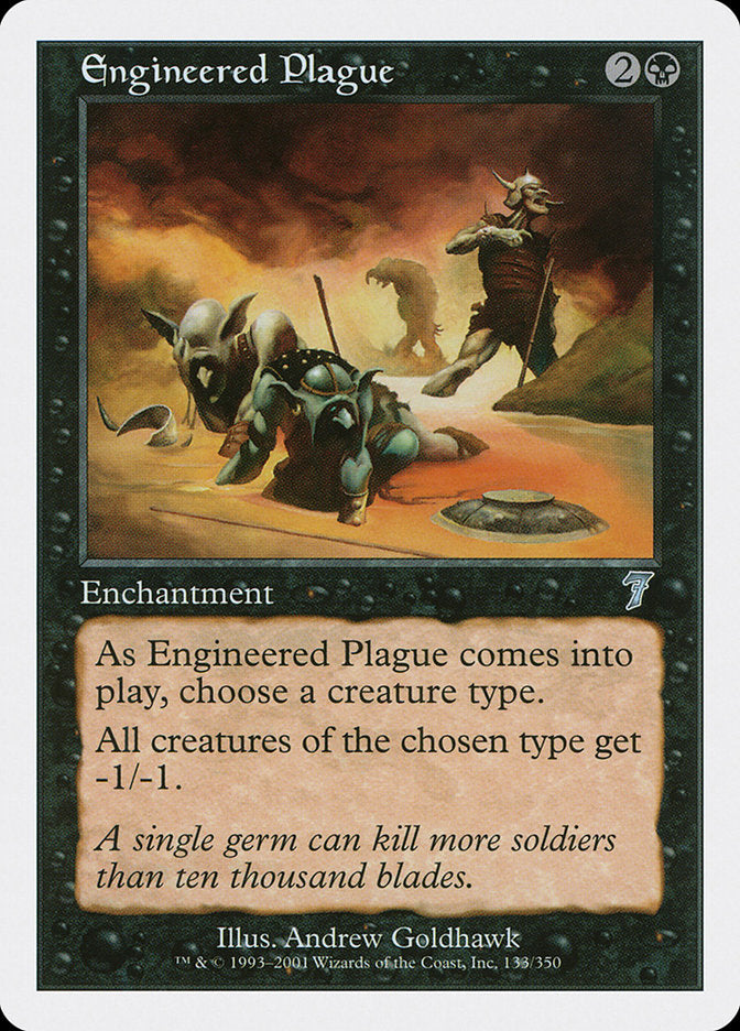 Engineered Plague [Seventh Edition] Magic: The Gathering