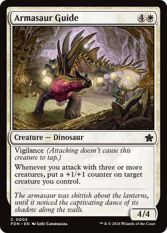 Armasaur Guide [Foundations] Magic: The Gathering