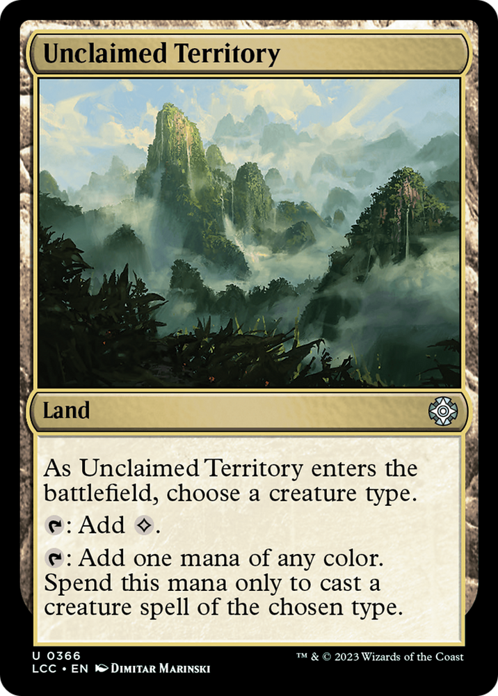 Unclaimed Territory [The Lost Caverns of Ixalan Commander] Magic: The Gathering