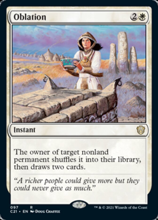 Oblation [Commander 2021] Magic: The Gathering