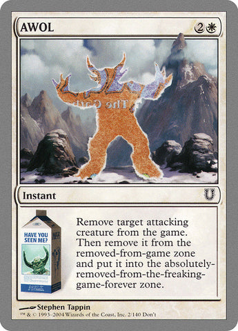 AWOL [Unhinged] Magic: The Gathering