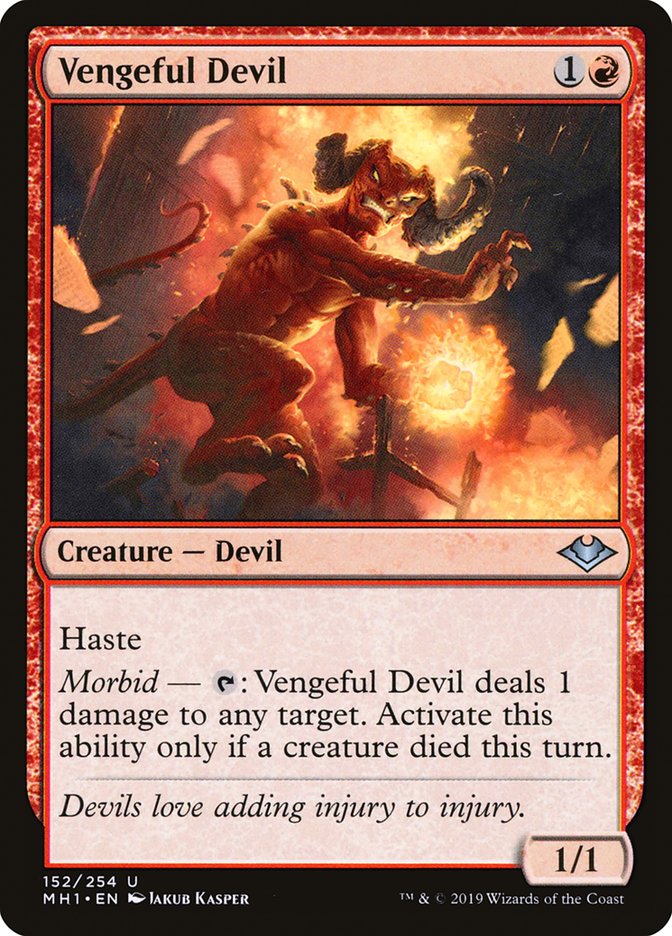 Vengeful Devil [Modern Horizons] Magic: The Gathering