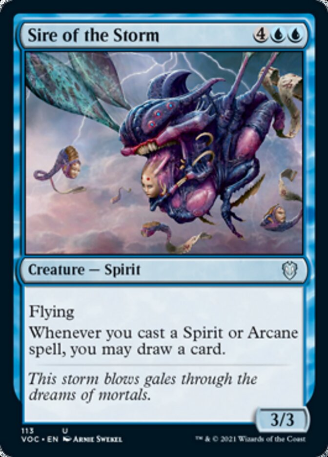 Sire of the Storm [Innistrad: Crimson Vow Commander] Magic: The Gathering