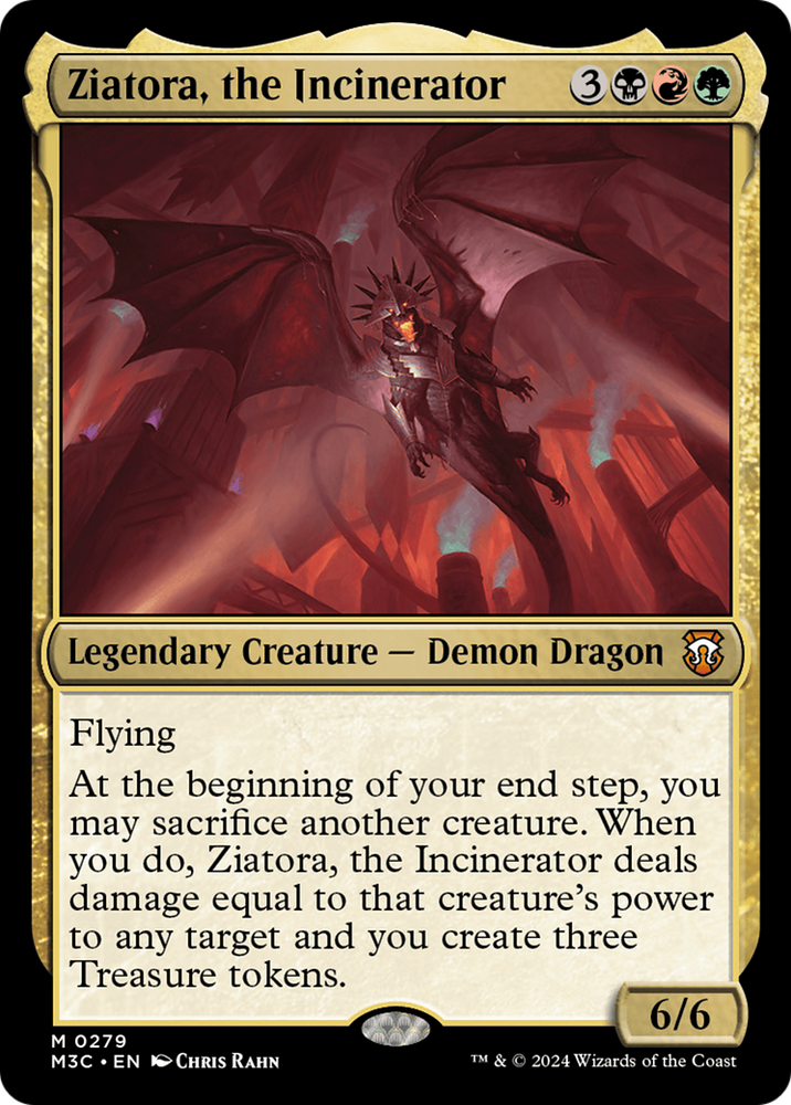 Ziatora, the Incinerator (Ripple Foil) [Modern Horizons 3 Commander] Magic: The Gathering