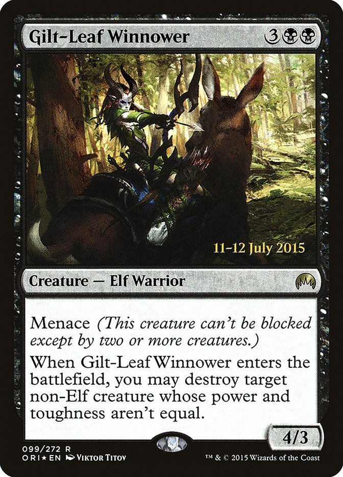 Gilt-Leaf Winnower [Magic Origins Prerelease Promos] Magic: The Gathering