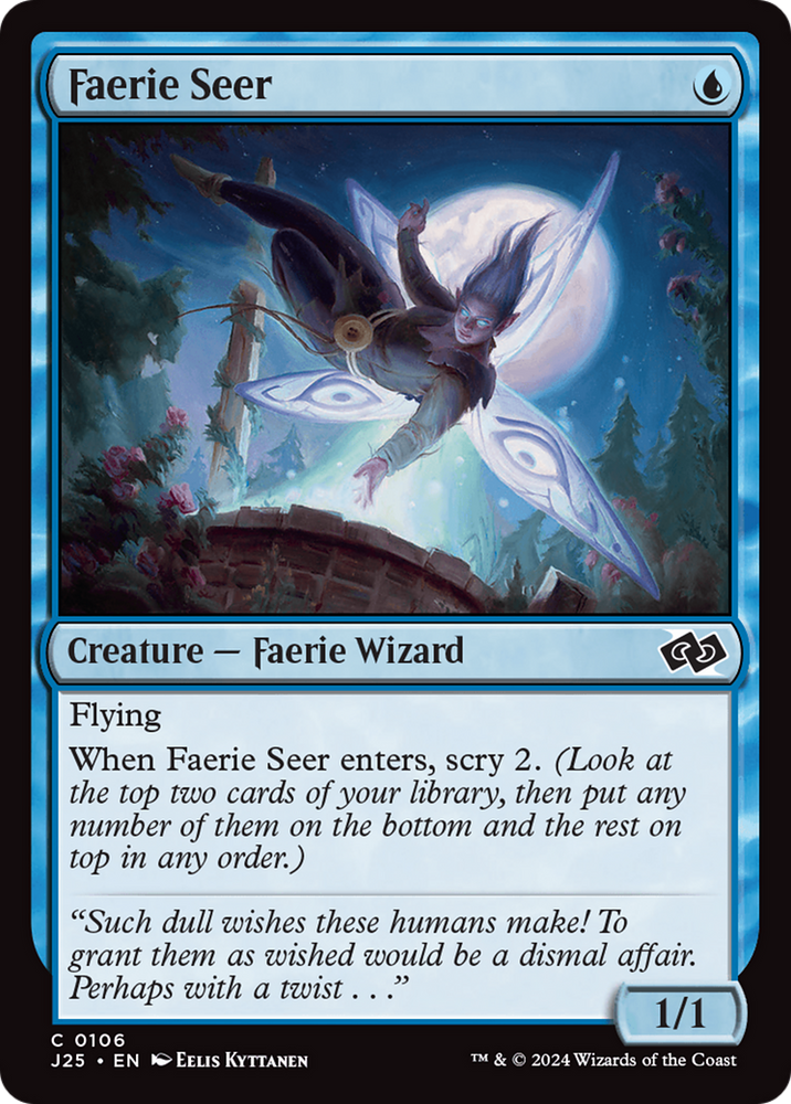 Faerie Seer [Foundations Jumpstart] Magic: The Gathering