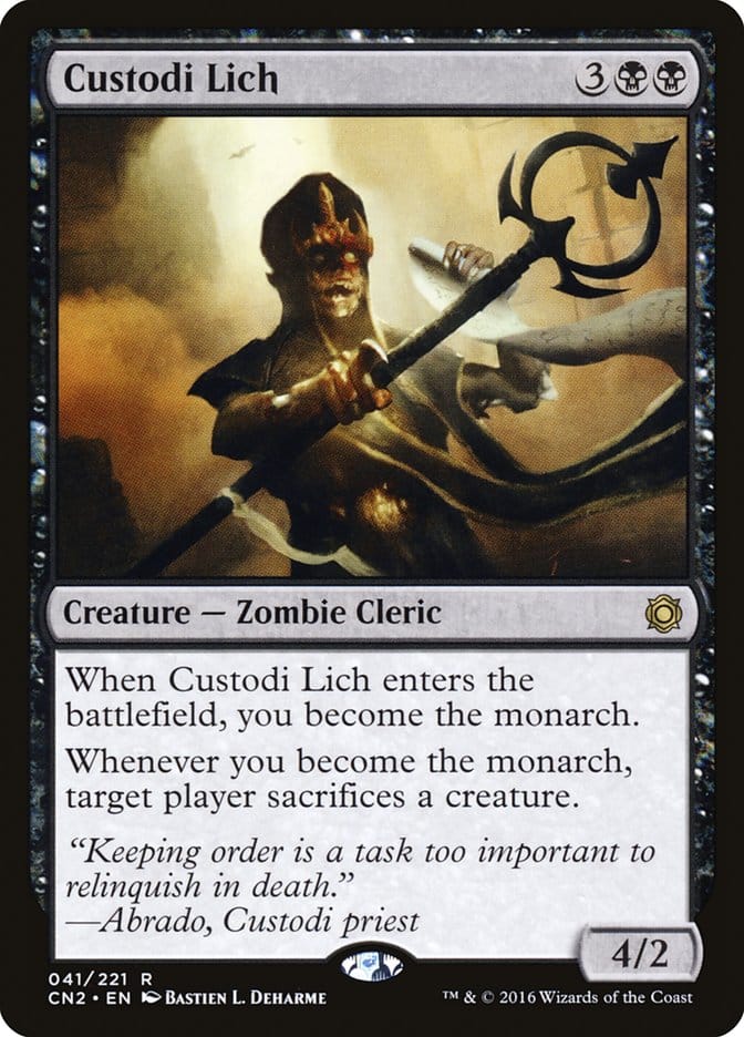 Custodi Lich [Conspiracy: Take the Crown] Magic: The Gathering