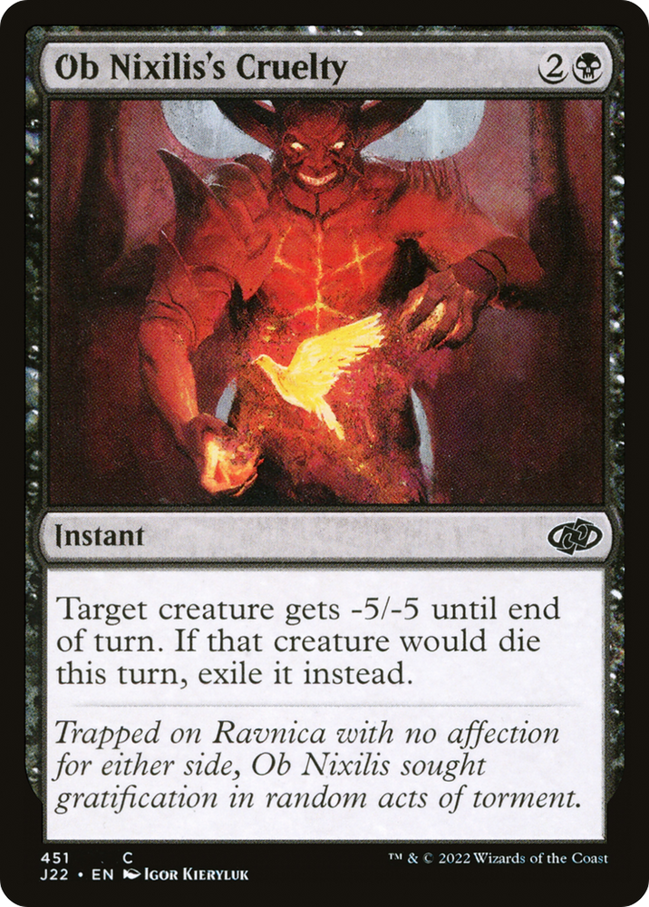 Ob Nixilis's Cruelty [Jumpstart 2022] Magic: The Gathering