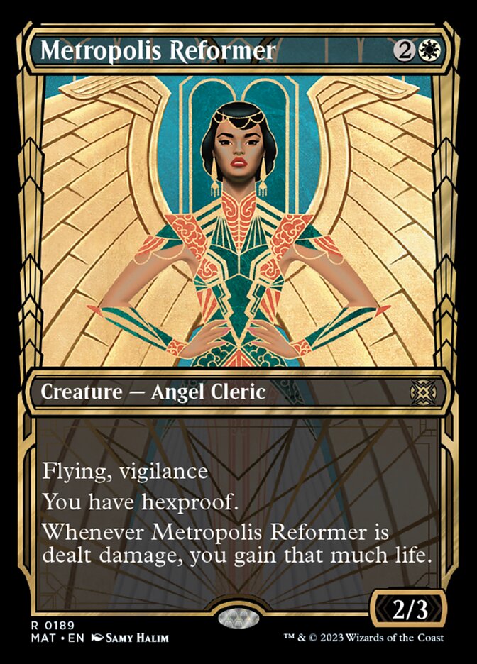 Metropolis Reformer (Showcase Halo Foil) [March of the Machine: The Aftermath] Magic: The Gathering