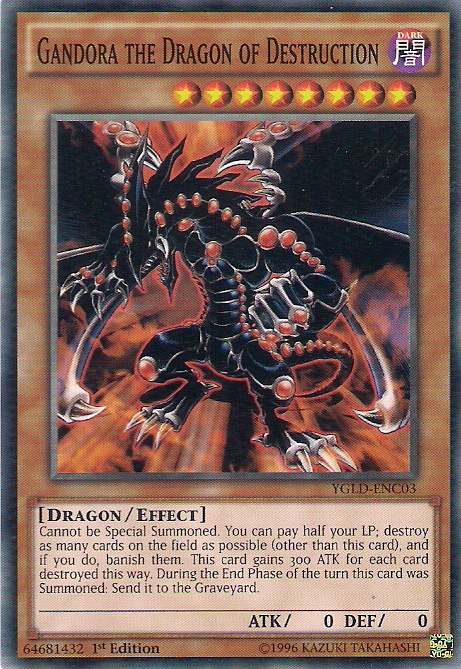 Gandora the Dragon of Destruction [YGLD-ENC03] Common Yu-Gi-Oh!