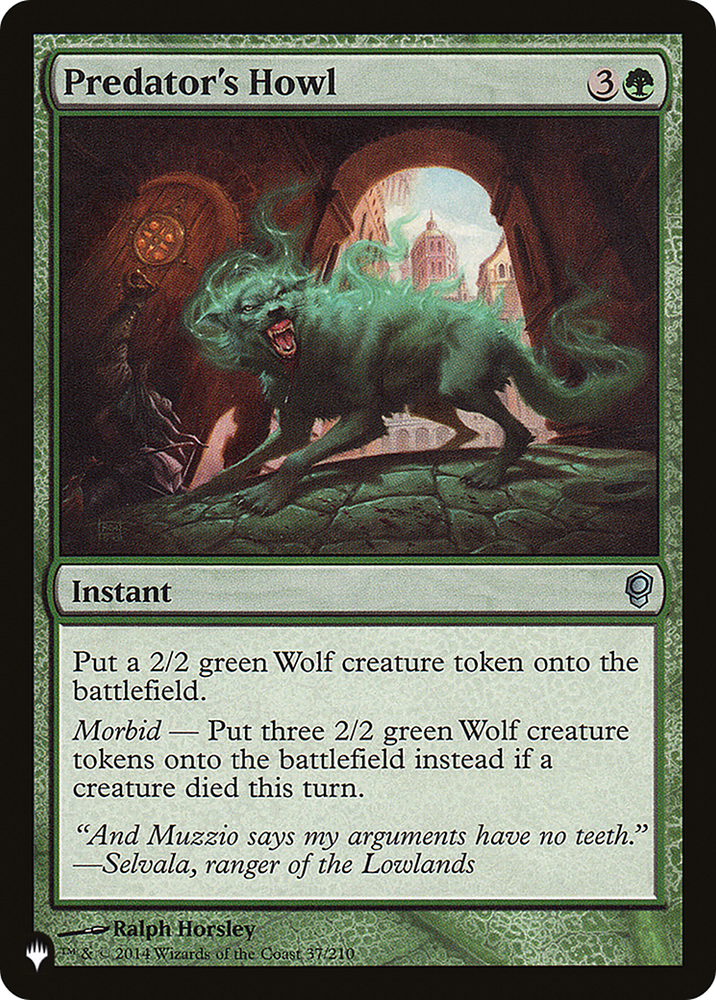 Predator's Howl [The List] Magic: The Gathering