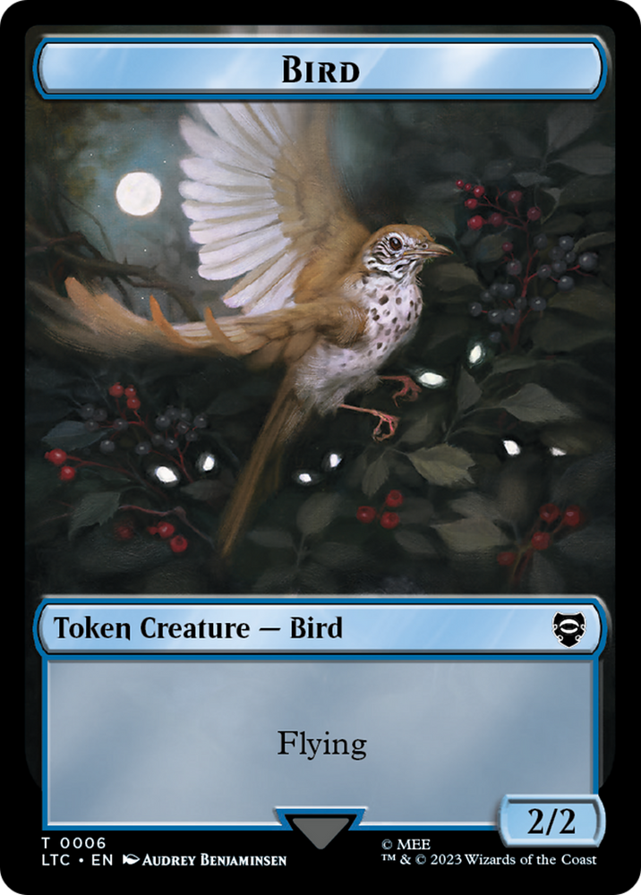 Elf Warrior // Bird Double Sided Token [The Lord of the Rings: Tales of Middle-Earth Commander Tokens] Magic: The Gathering