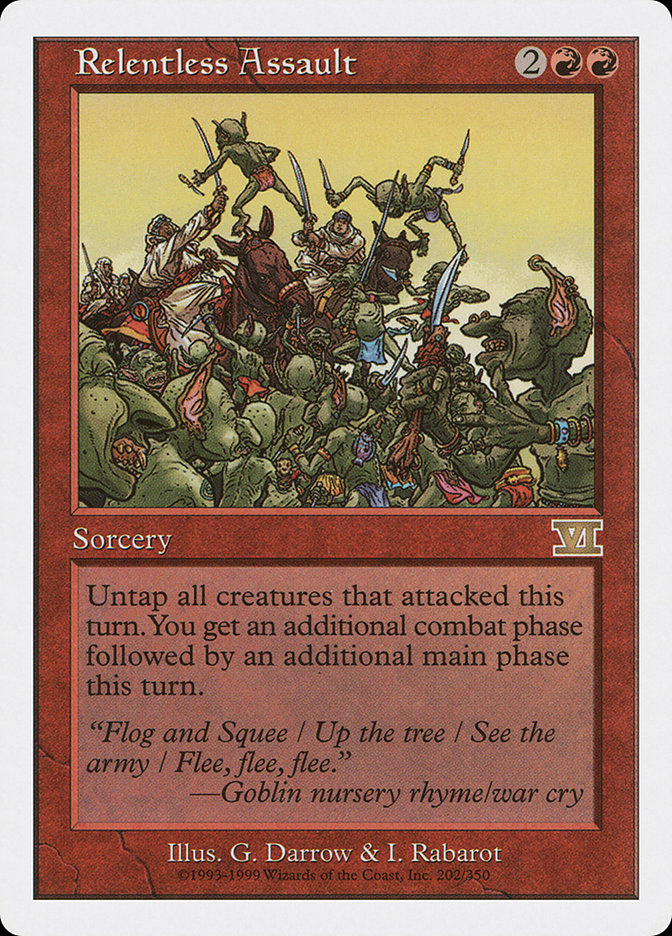 Relentless Assault [Classic Sixth Edition] Magic: The Gathering