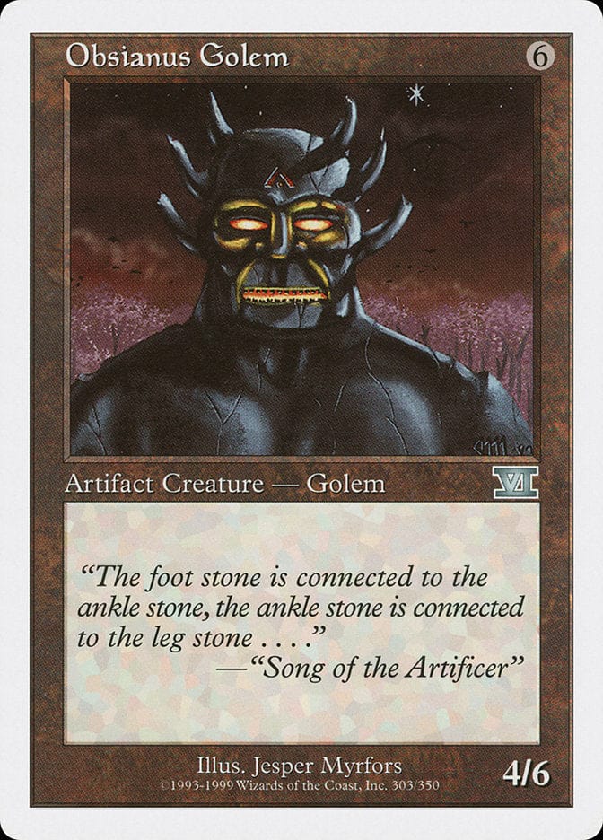 Obsianus Golem [Classic Sixth Edition] Magic: The Gathering