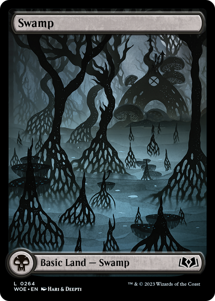 Swamp (264) (Full-Art) [Wilds of Eldraine] Magic: The Gathering