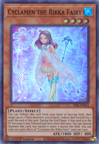 Cyclamen the Rikka Fairy [SESL-EN016] Super Rare - Yugioh Cards For Your TCG Needs!