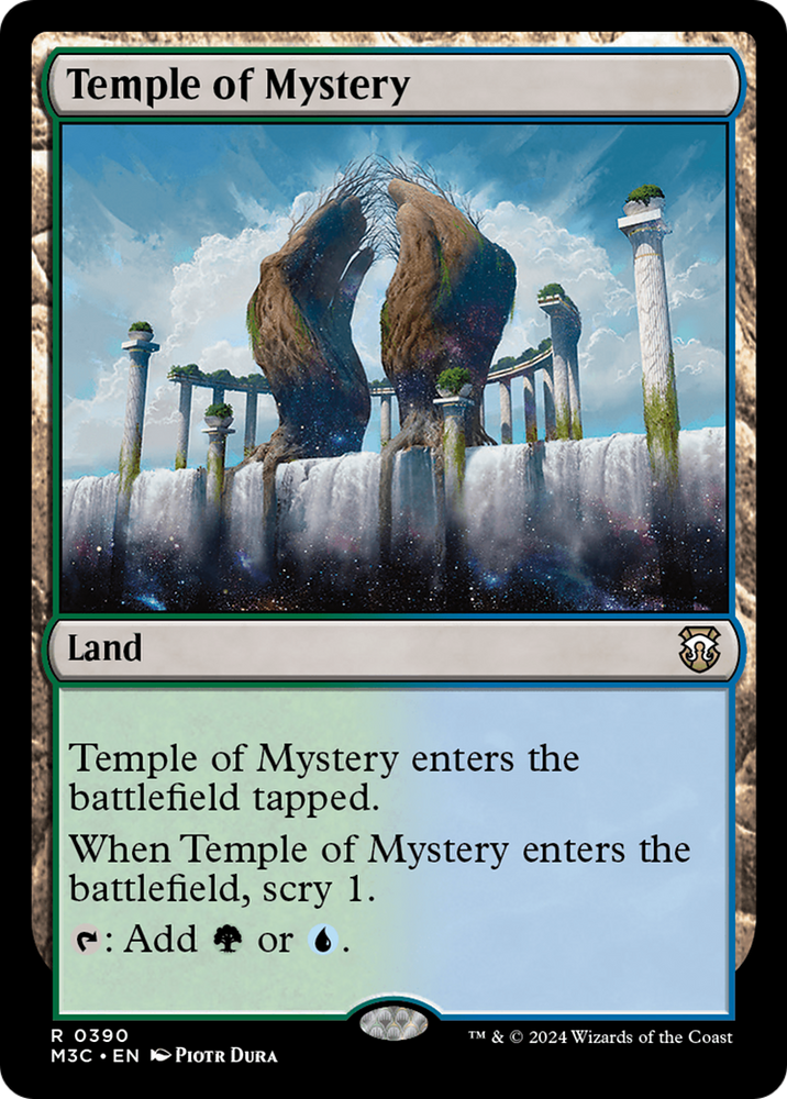 Temple of Mystery (Ripple Foil) [Modern Horizons 3 Commander] Magic: The Gathering