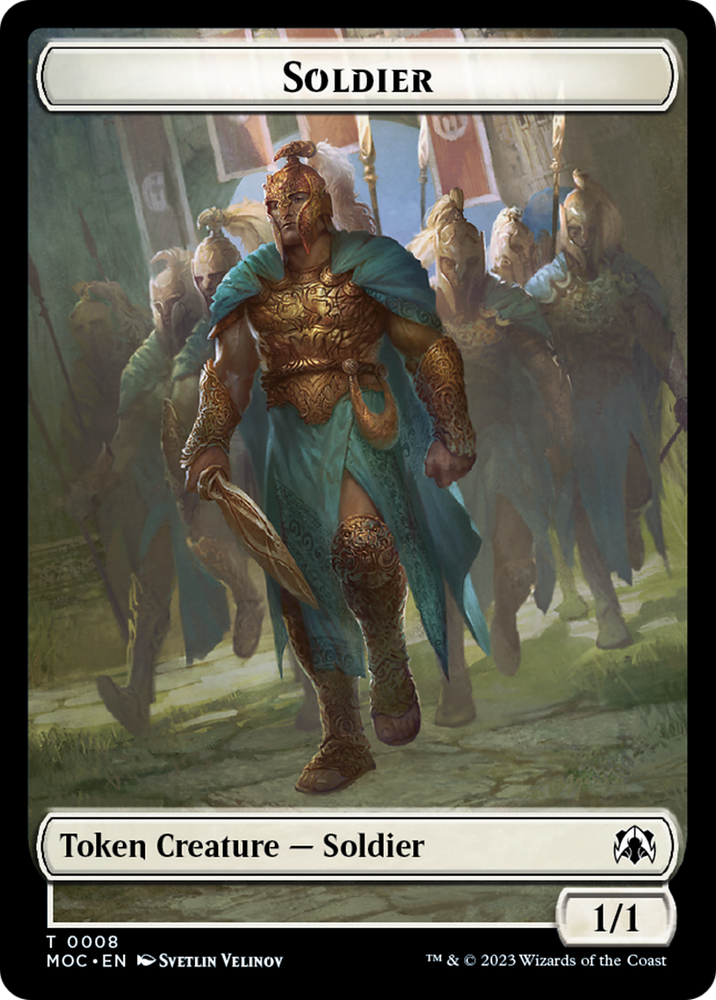 Soldier // Insect Double-Sided Token [March of the Machine Commander Tokens] Magic: The Gathering