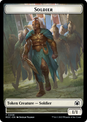 Soldier // Insect Double-Sided Token [March of the Machine Commander Tokens] Magic: The Gathering