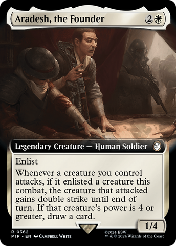 Aradesh, the Founder (Extended Art) [Fallout] Magic: The Gathering