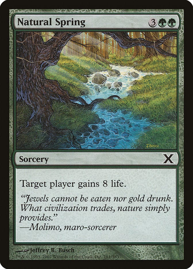 Natural Spring [Tenth Edition] Magic: The Gathering