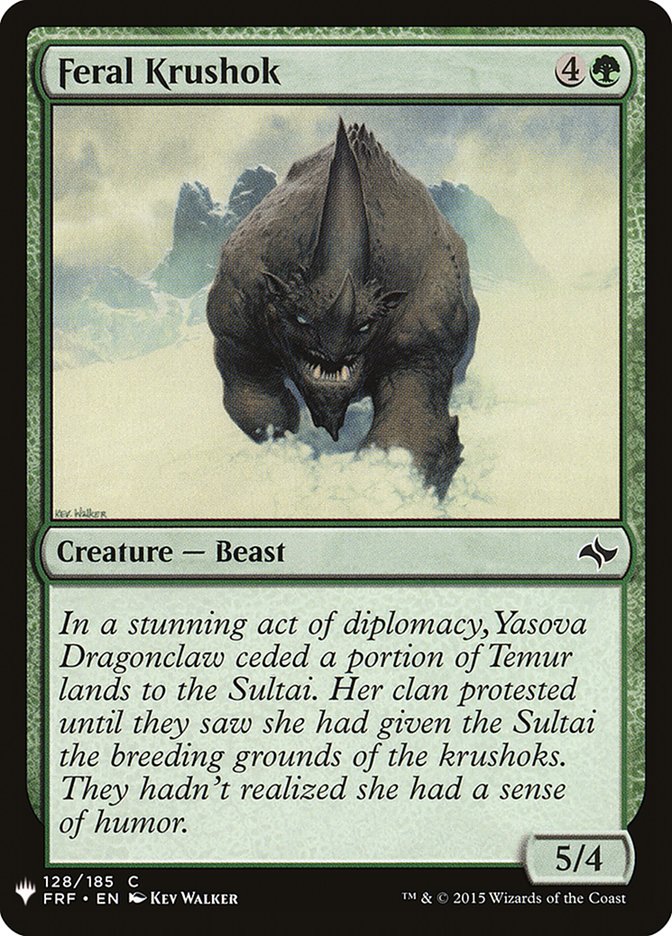 Feral Krushok [Mystery Booster] Magic: The Gathering