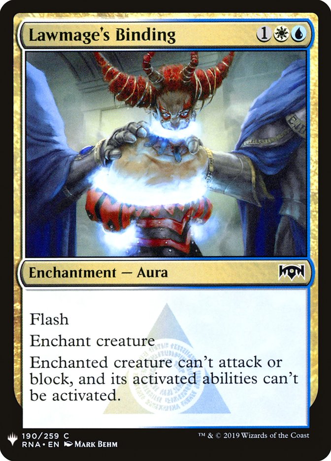 Lawmage's Binding [Mystery Booster] Magic: The Gathering
