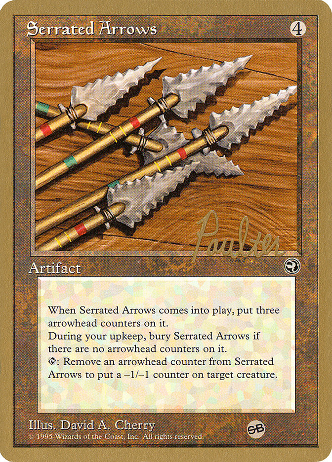Serrated Arrows (Preston Poulter) (SB) [Pro Tour Collector Set] Magic: The Gathering
