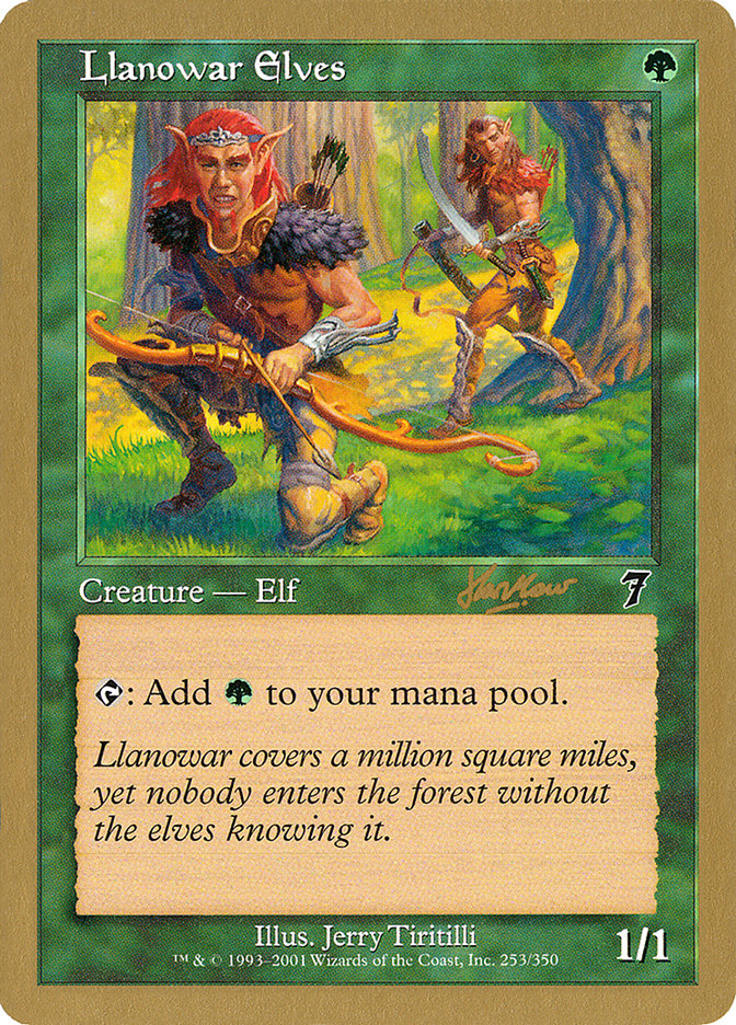 Llanowar Elves (Sim Han How) [World Championship Decks 2002] Magic: The Gathering