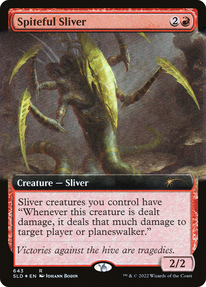 Spiteful Sliver (Extended Art) [Secret Lair Drop Promos] Magic: The Gathering