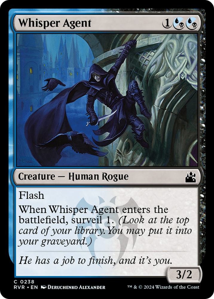 Whisper Agent [Ravnica Remastered] Magic: The Gathering