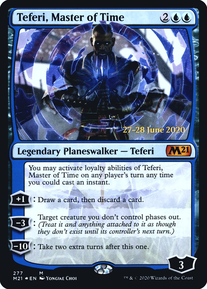 Teferi, Master of Time (277) [Core Set 2021 Prerelease Promos] Magic: The Gathering