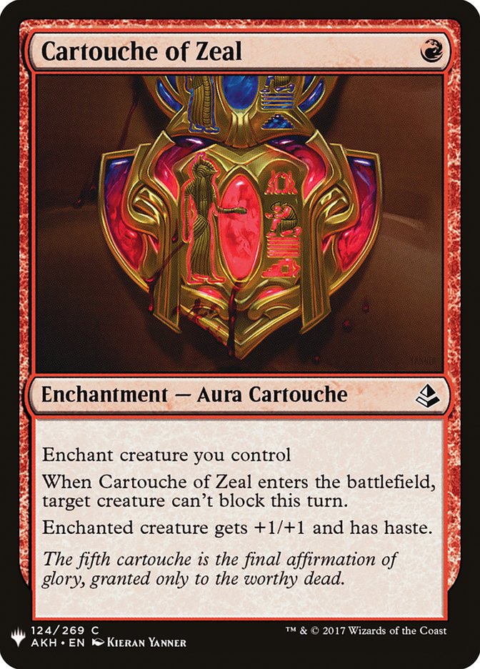 Cartouche of Zeal [Mystery Booster] Magic: The Gathering