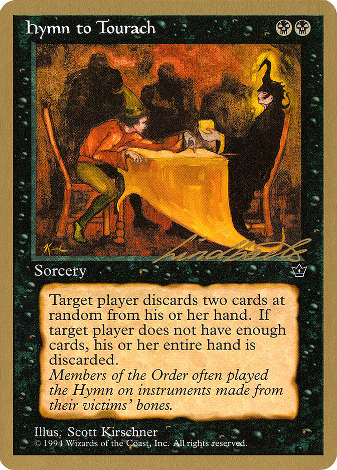 Hymn to Tourach (Table) (Leon Lindback) [Pro Tour Collector Set] Magic: The Gathering