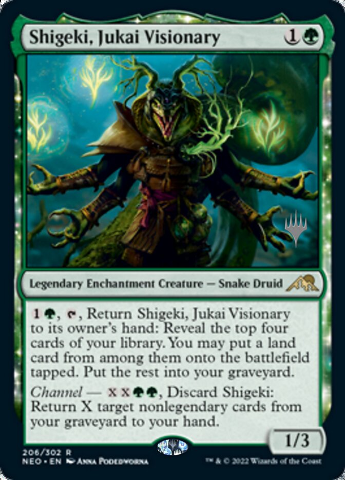 Shigeki, Jukai Visionary (Promo Pack) [Kamigawa: Neon Dynasty Promos] Magic: The Gathering