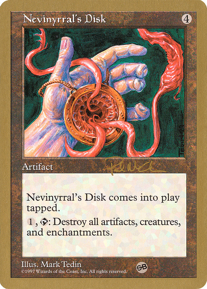 Nevinyrral's Disk (Paul McCabe) (SB) [World Championship Decks 1997] Magic: The Gathering