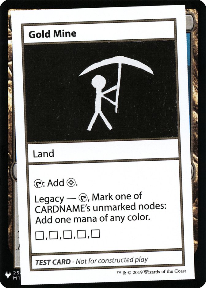 Gold Mine [Mystery Booster Playtest Cards] Magic: The Gathering